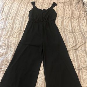 NEW black buttoned jumpsuit